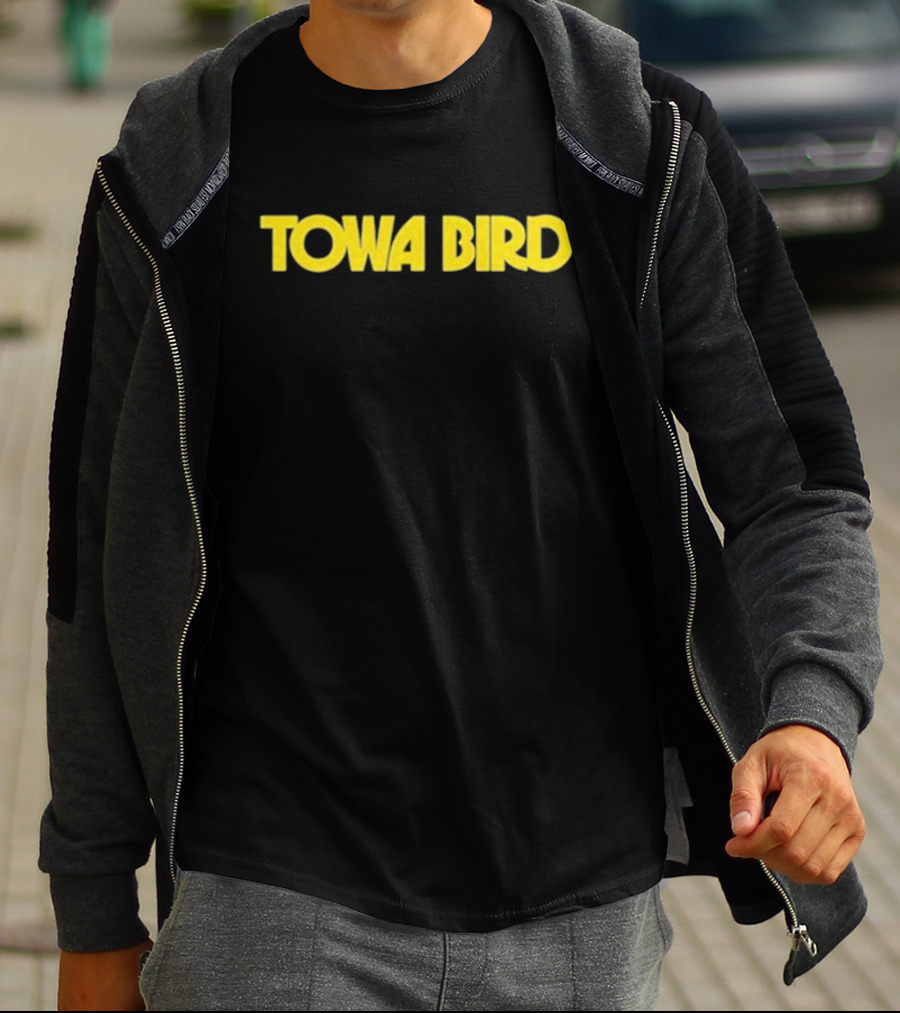Towa Bird Yellow Text Logo T-Shirt