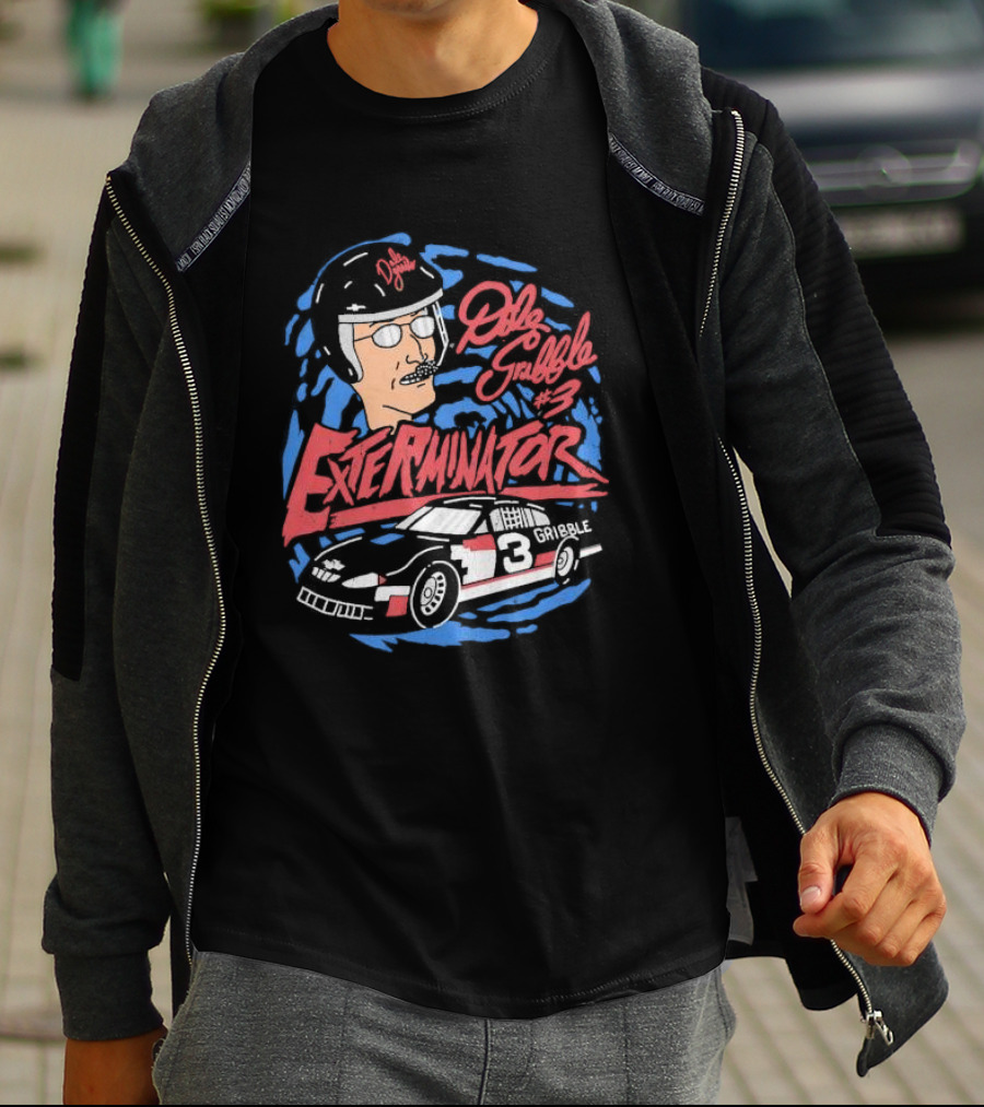 Dale Gribble Exterminator #3 Race Car Gribble T-Shirt