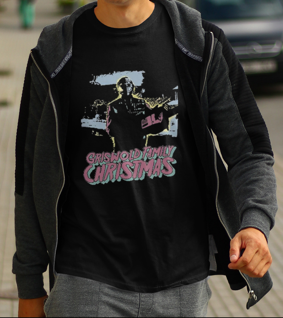 Griswold Family Christmas With Jason Voorhees Holiday Mashup T-Shirt
