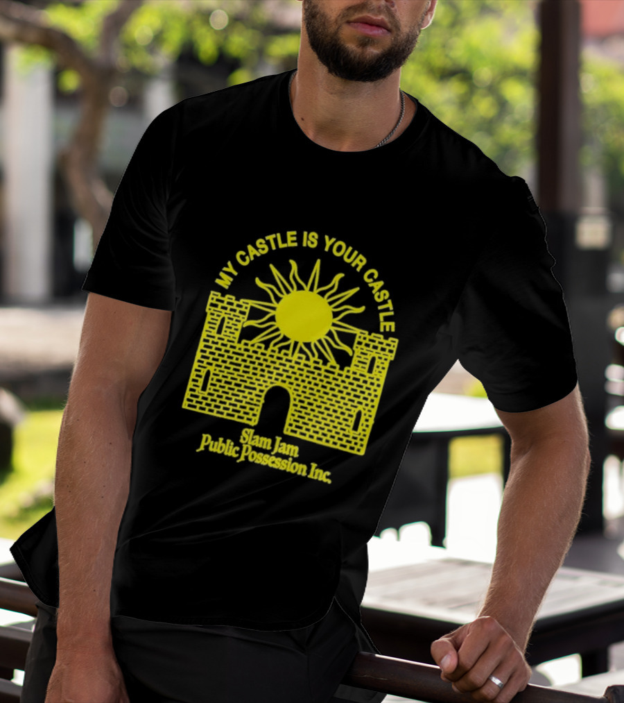 My Castle Is Your Castle Sun Design Slam Jam Public Possession Inc T-Shirt