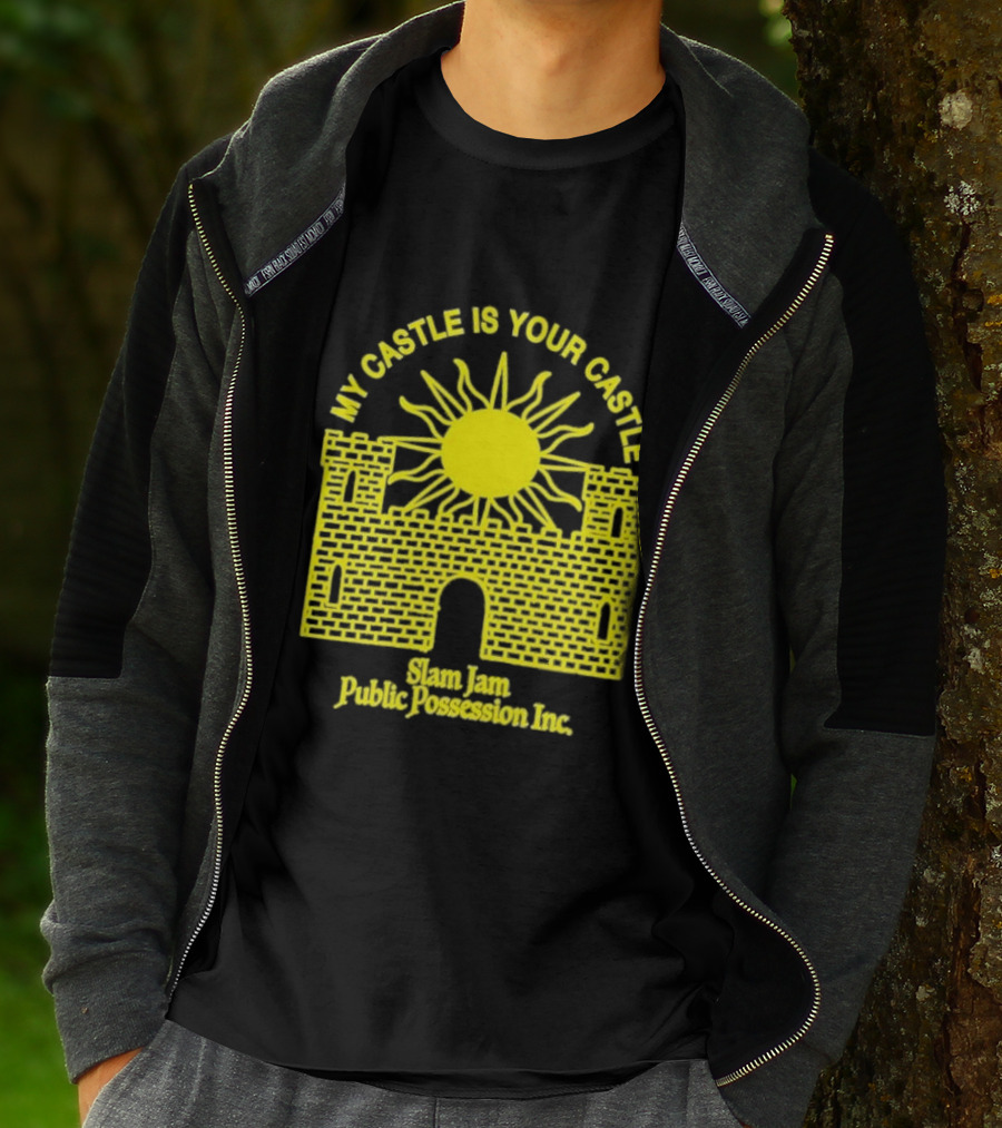 My Castle Is Your Castle Sun Design Slam Jam Public Possession Inc T-Shirt