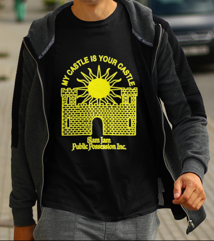 My Castle Is Your Castle Sun Design Slam Jam Public Possession Inc T-Shirt