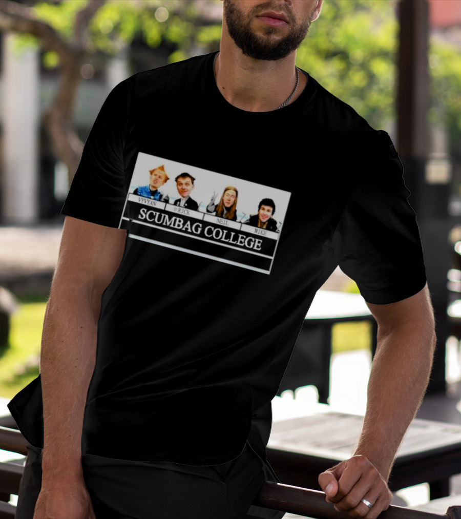 Tmcpoetry Vyvyan Prick Neil Mike Scumbag College The Young Ones Comedy Characters T-Shirt