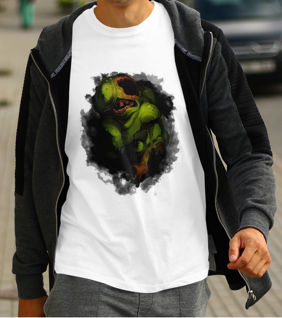 Binding Of Isaac Four Souls Pestilence Creepy Green Monster Card T-Shirt