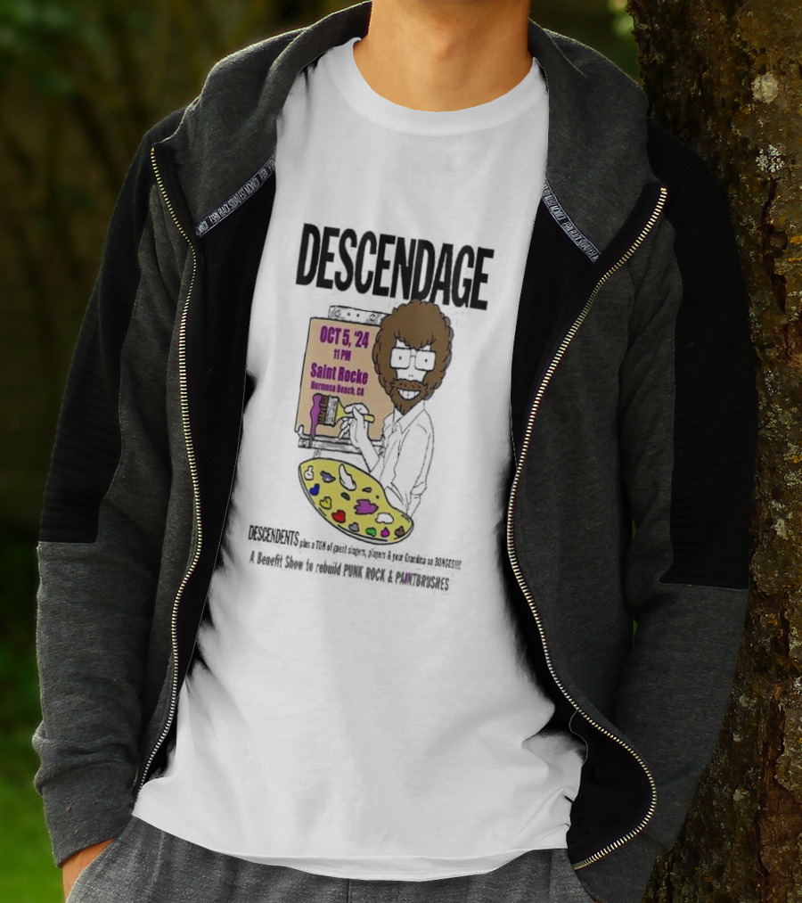 Descendage Featuring Descendents Plus Guest Singers At Saint Rocke Hermosa Beach Benefit For Punk Rock And Paintbrushes October 5 T-Shirt