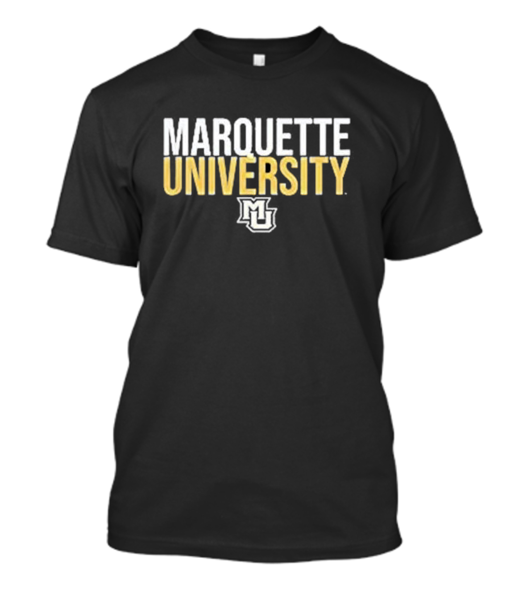 Marquette University Distressed Collegiate Stacked MU T-Shirt