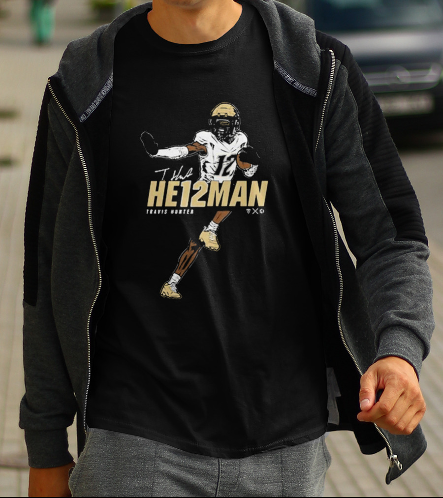 Travis Hunter He12man Football T-Shirt