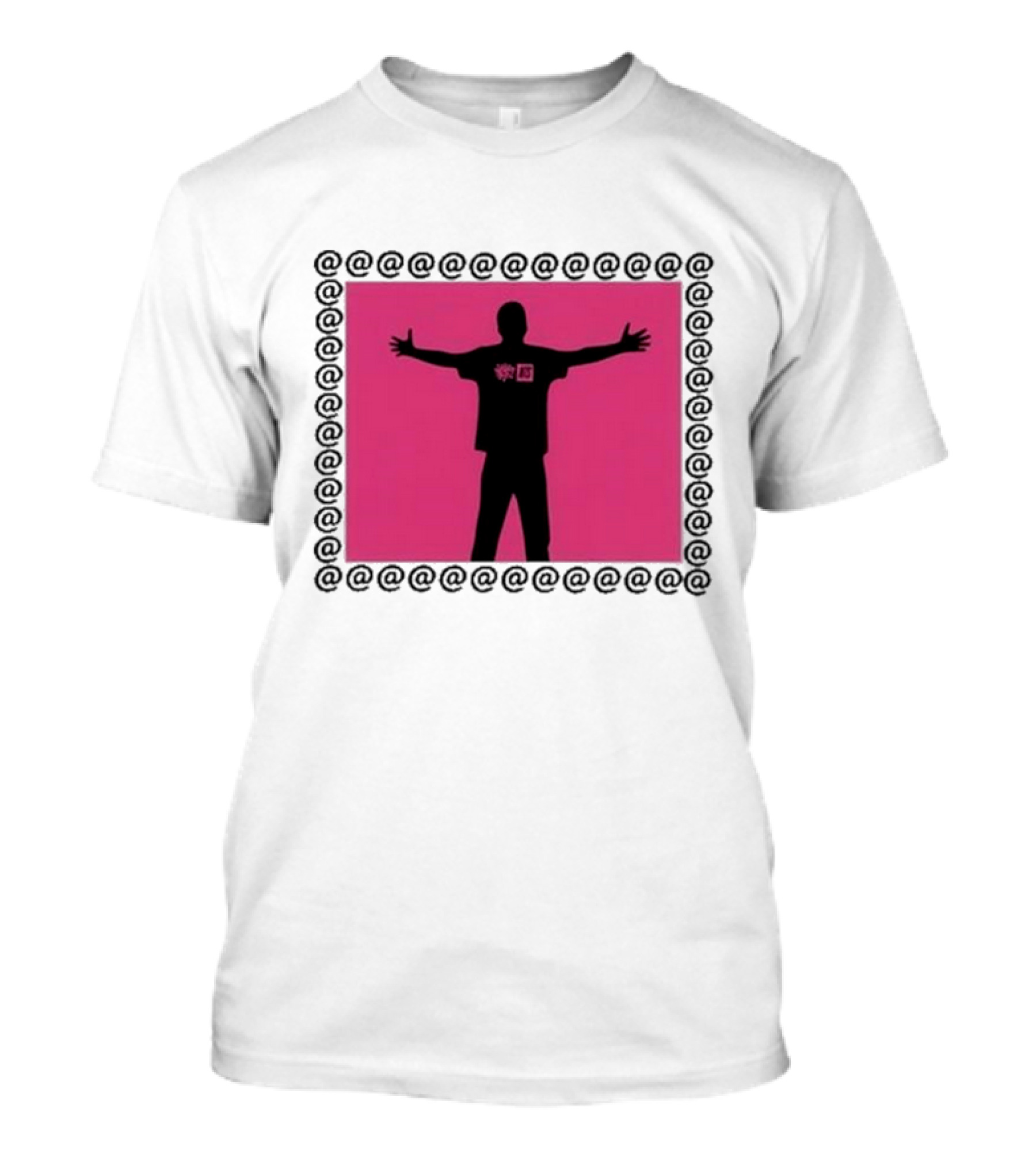 Always X NTS Core White Silhouette Logo Pink Frame T-Shirt