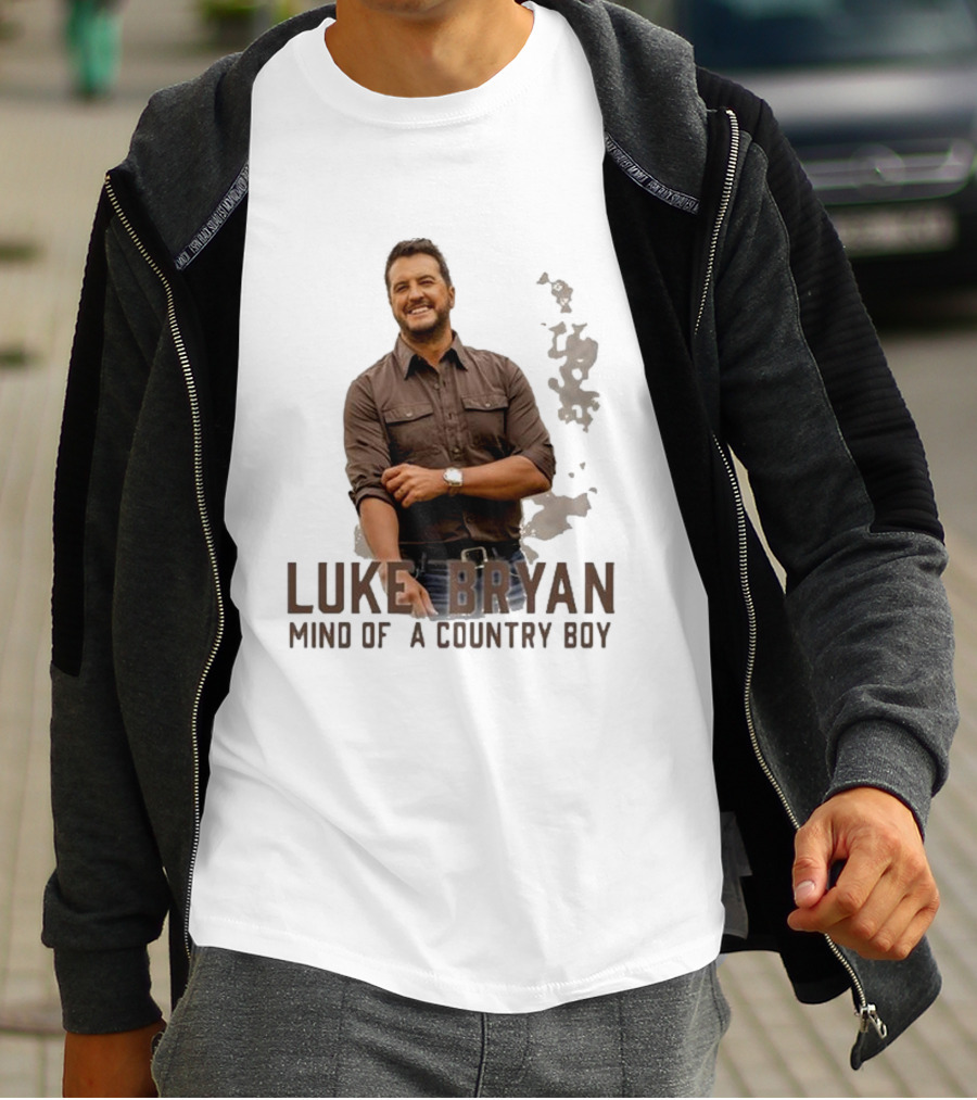Luke Bryan Mind Of A Country Boy Music Icon Rustic Vibe T-Shirt
