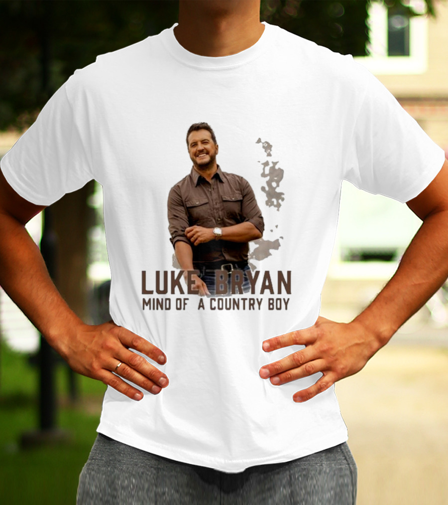 Luke Bryan Mind Of A Country Boy Music Icon Rustic Vibe T-Shirt