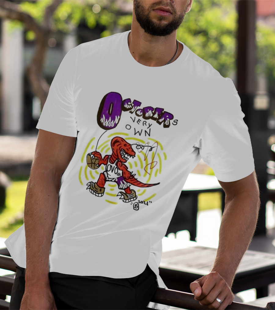 OCTOBER VERY OWN OVO Basketball Dinosaur T-Shirt