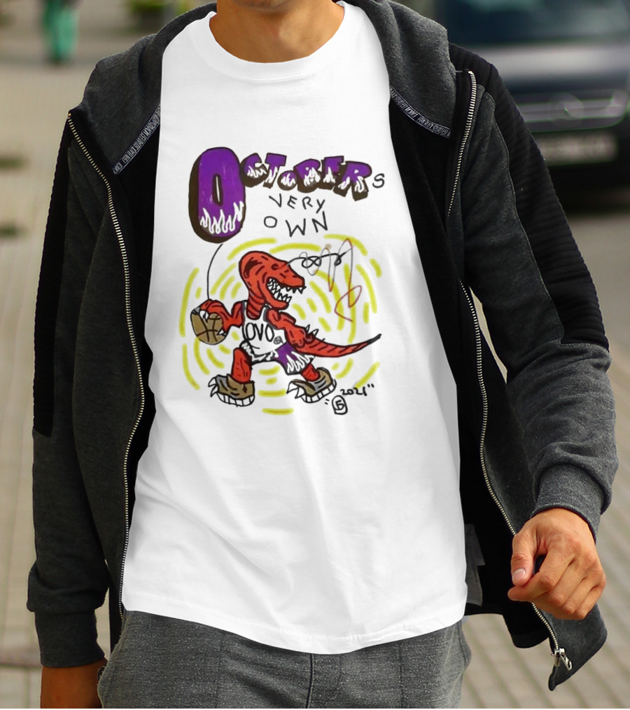 OCTOBER VERY OWN OVO Basketball Dinosaur T-Shirt