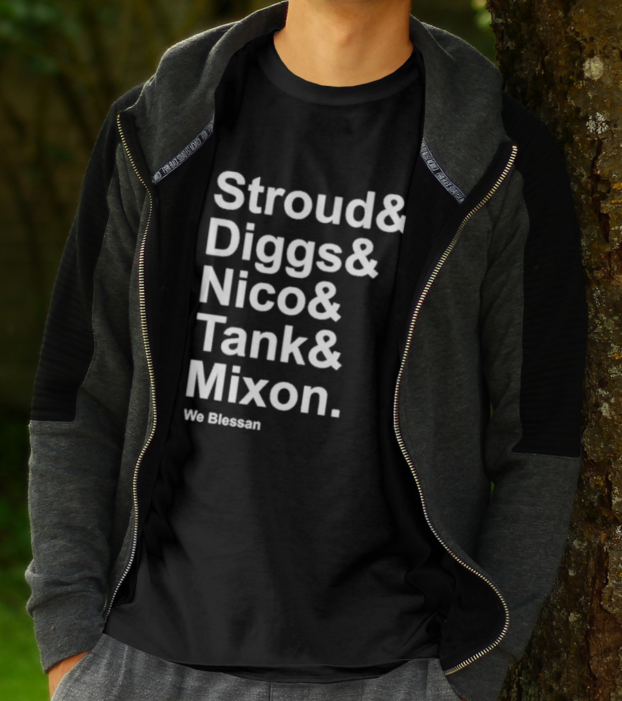 Houston Stressans Stroud Diggs Nico Tank Mixon We Blessan Football Names T-Shirt