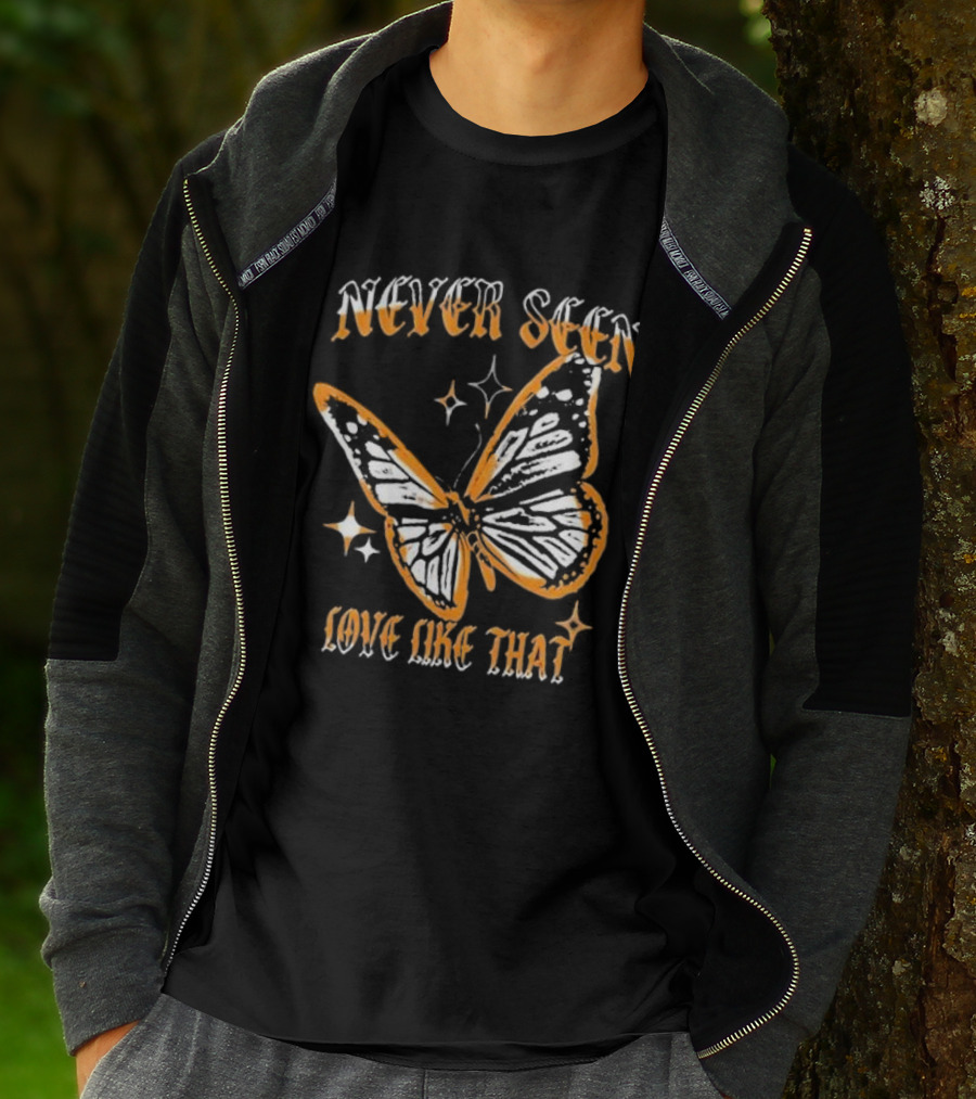 Jon Keith Never Seen Love Like That Butterfly T-Shirt