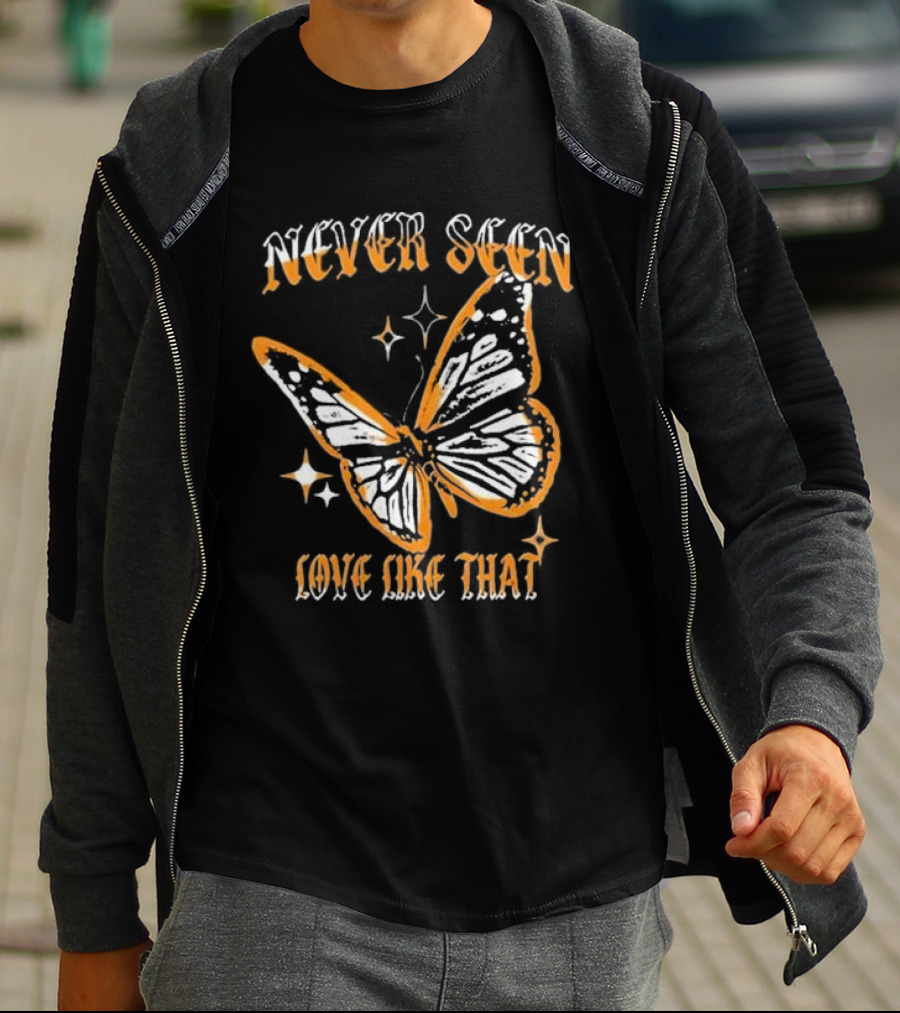 Jon Keith Never Seen Love Like That Butterfly T-Shirt