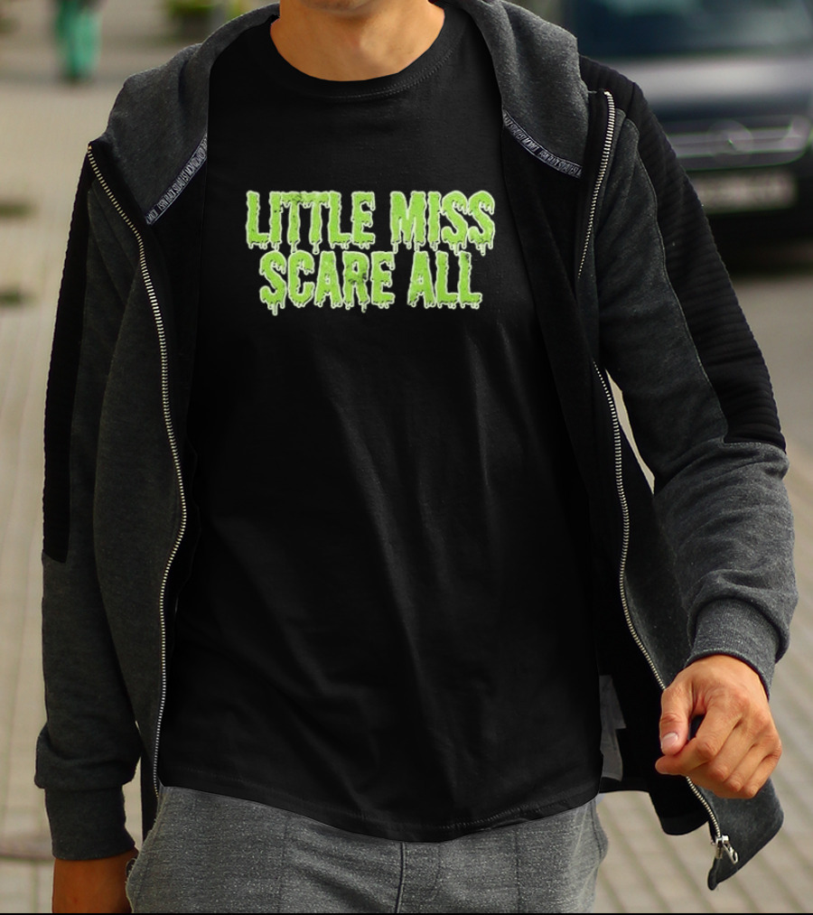 Type O Negative Little Miss Scare All Dripping Green Text T-Shirt