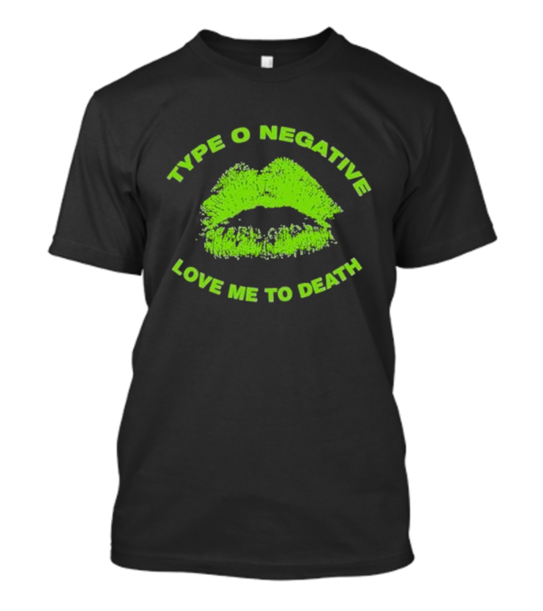 Type O Negative Love Me To Death Green Lips T-Shirt