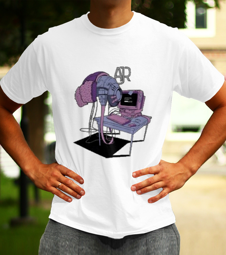 AJR Loading Songs Concert Retro Computer Setup T-Shirt