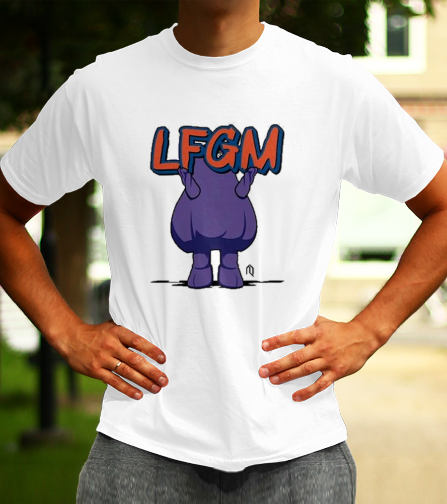 Athlete Logos LFGM Grimace Character T-Shirt
