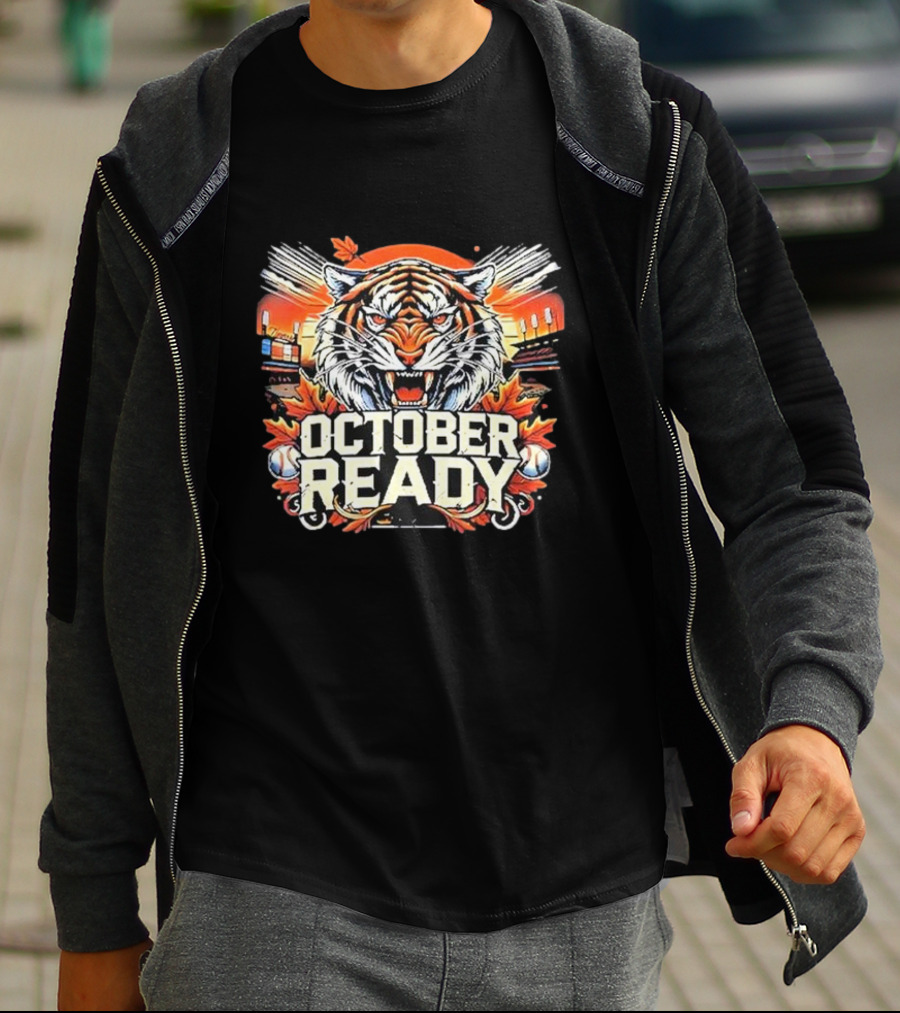 Detroit Tigers October Ready Baseball Season Matchup T-Shirt