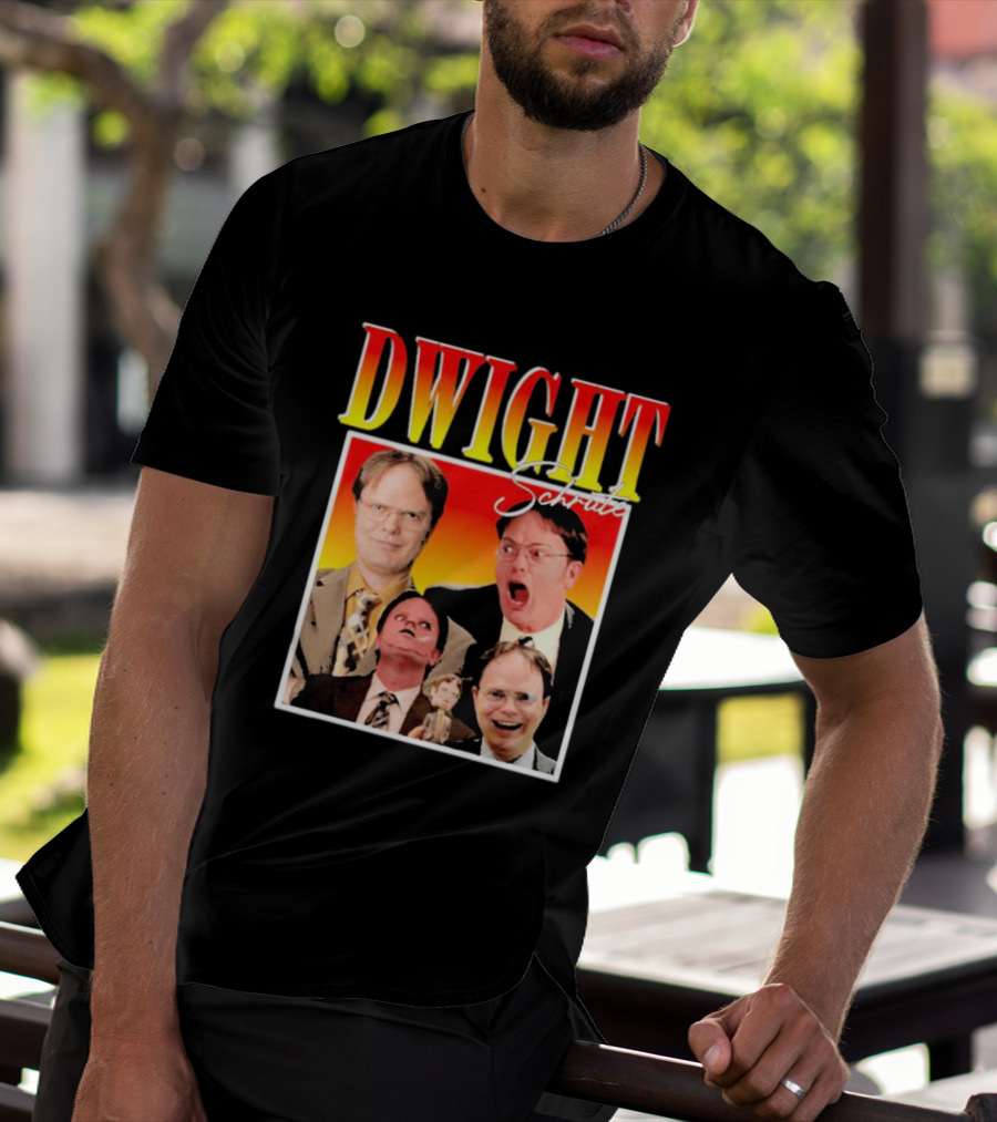 DWIGHT Schrute Michael Scott Iconic Moments Collage T-Shirt