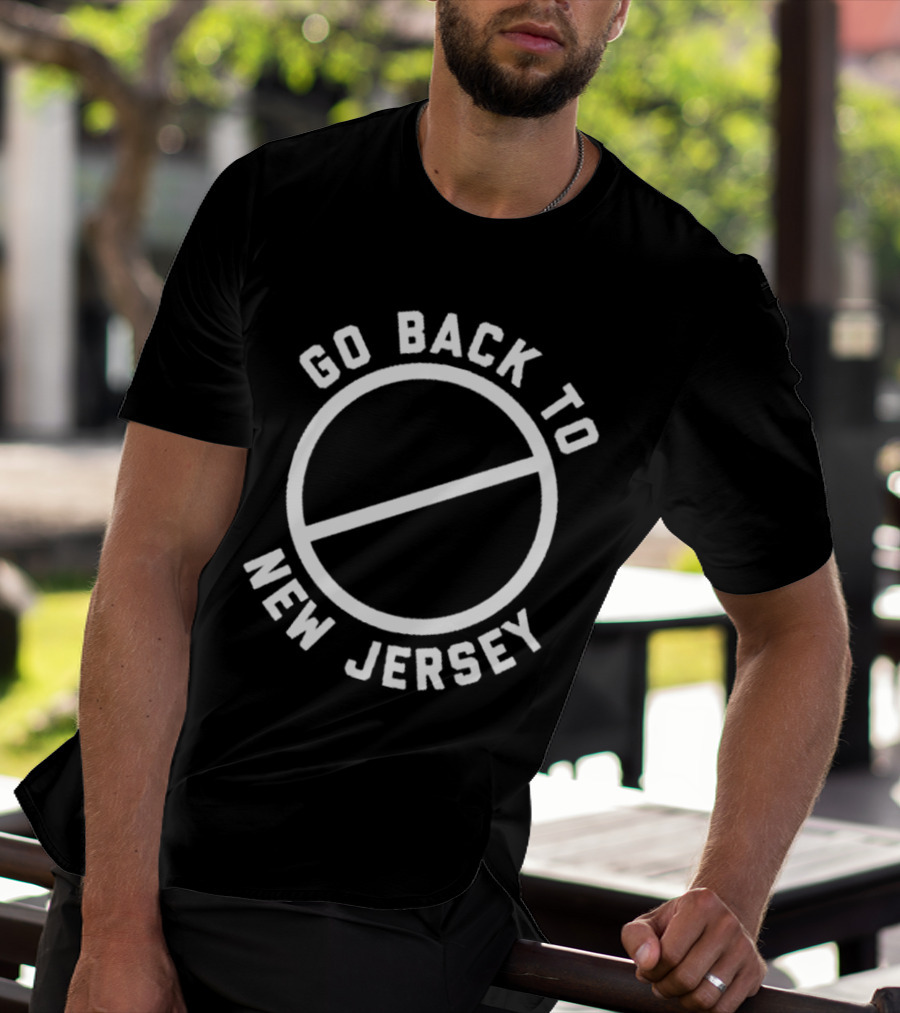 Go Back To New Jersey Circle Slash T-Shirt