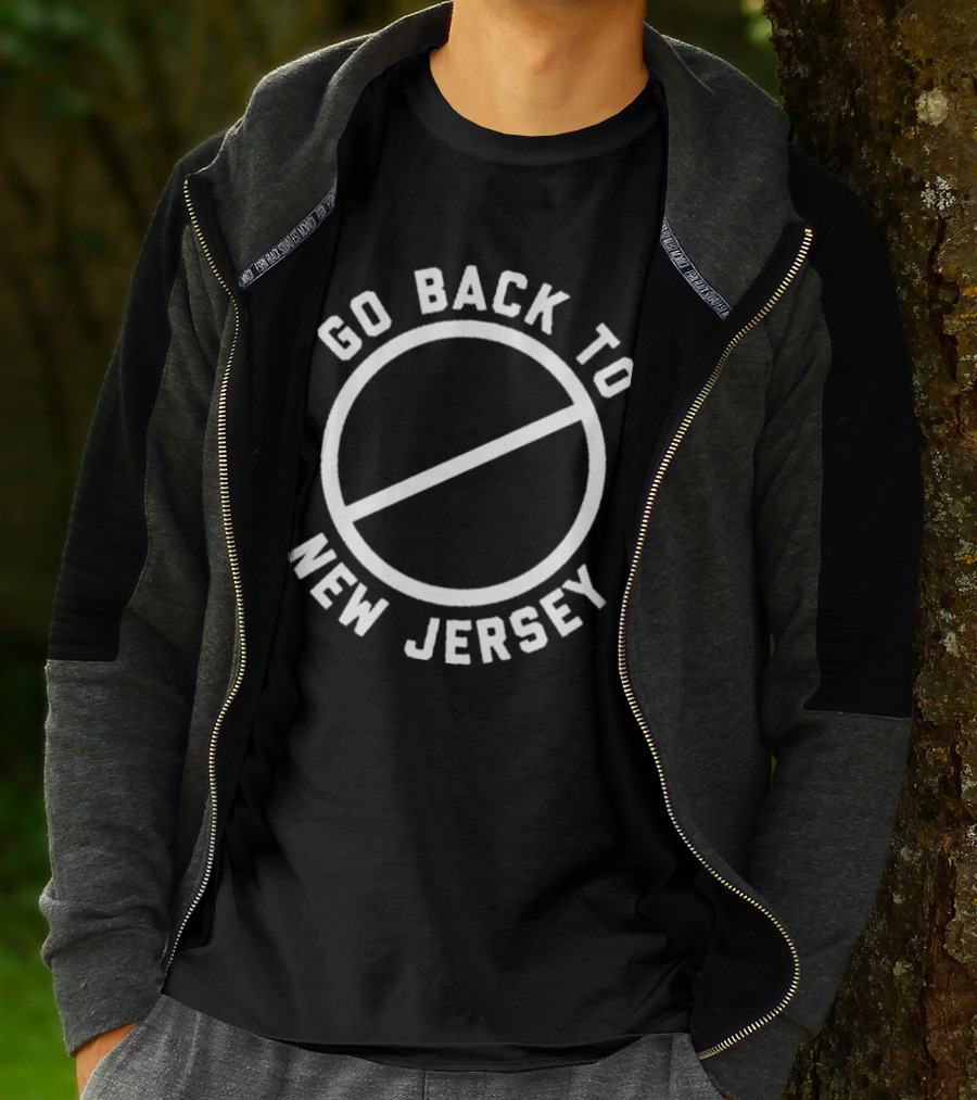 Go Back To New Jersey Circle Slash T-Shirt