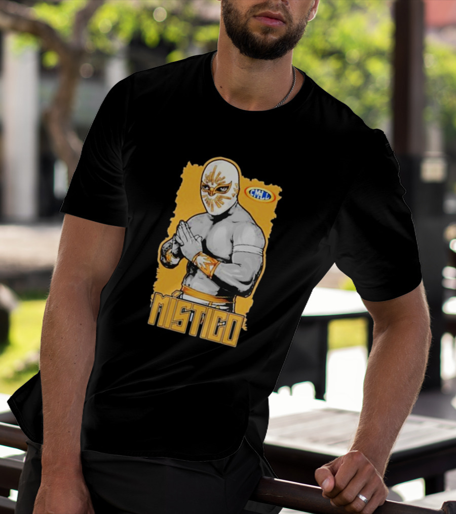 Místico CMLL Rey Plata Y Oro Luchador Masked Wrestler T-Shirt
