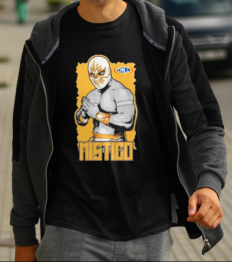 Místico CMLL Rey Plata Y Oro Luchador Masked Wrestler T-Shirt