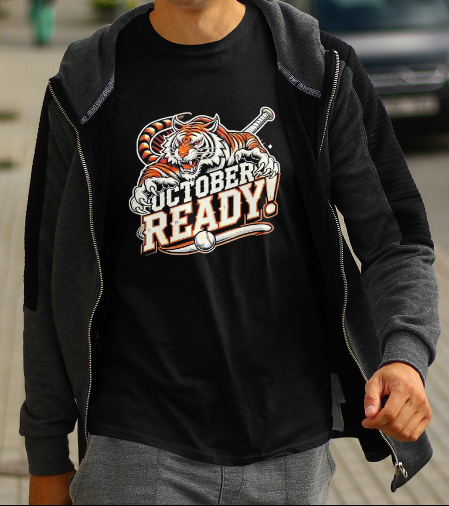 October Ready Fierce Baseball Tiger T-Shirt