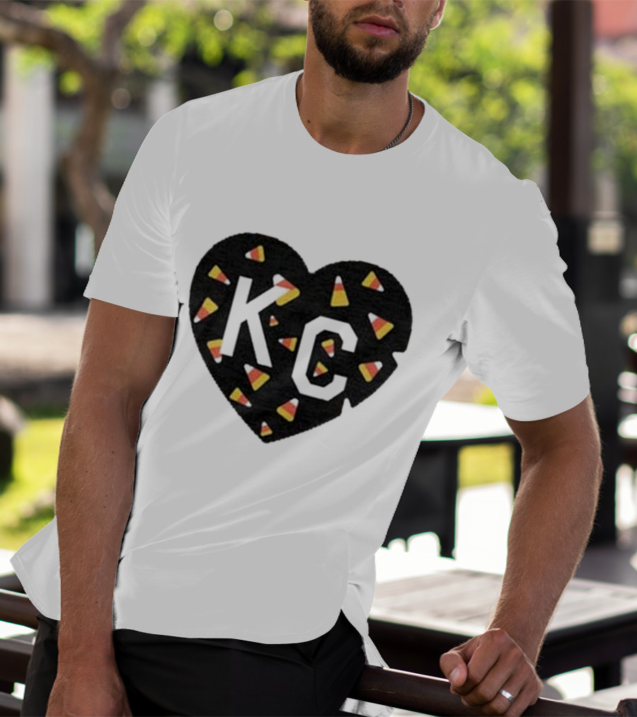 KC Heart Candy Corn T-Shirt