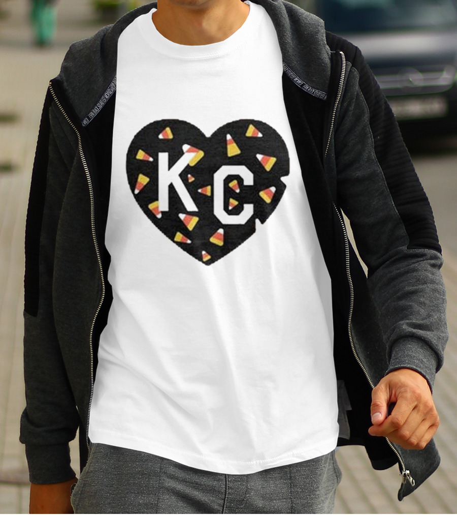 KC Heart Candy Corn T-Shirt