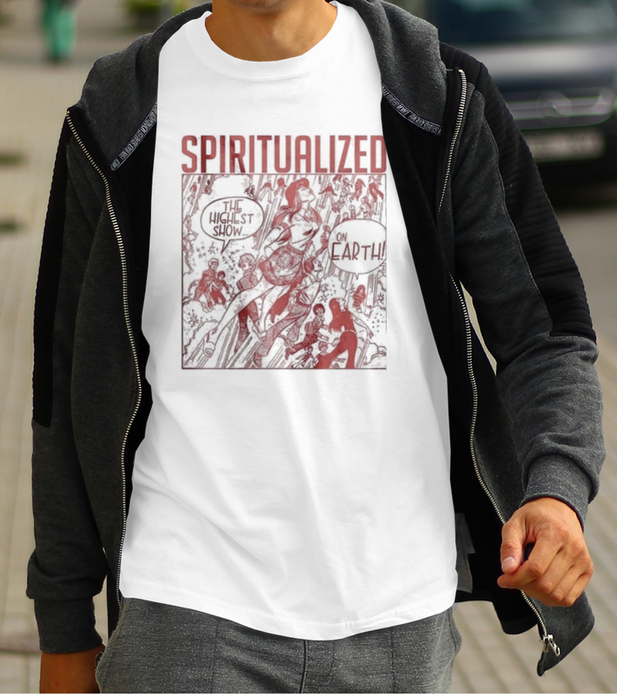 Spiritualized The Highest Show On Earth Retro Comic T-Shirt