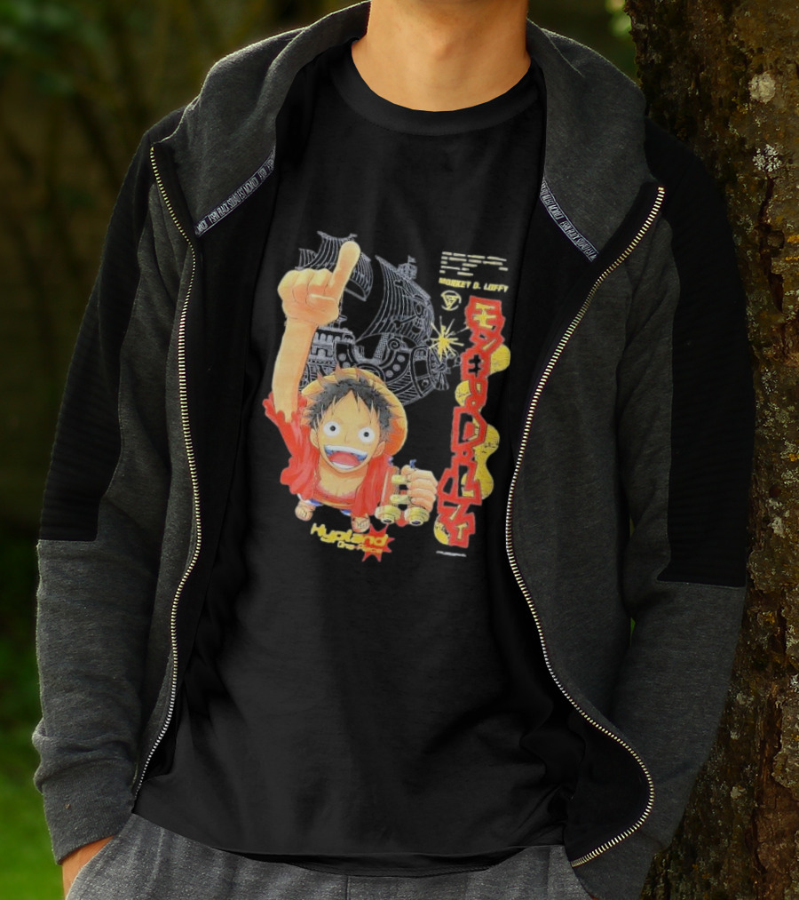 Monkey D. Luffy Adventures Defeating Famous Opponents Bounty Over 400000000 Hypland One Piece Ship T-Shirt