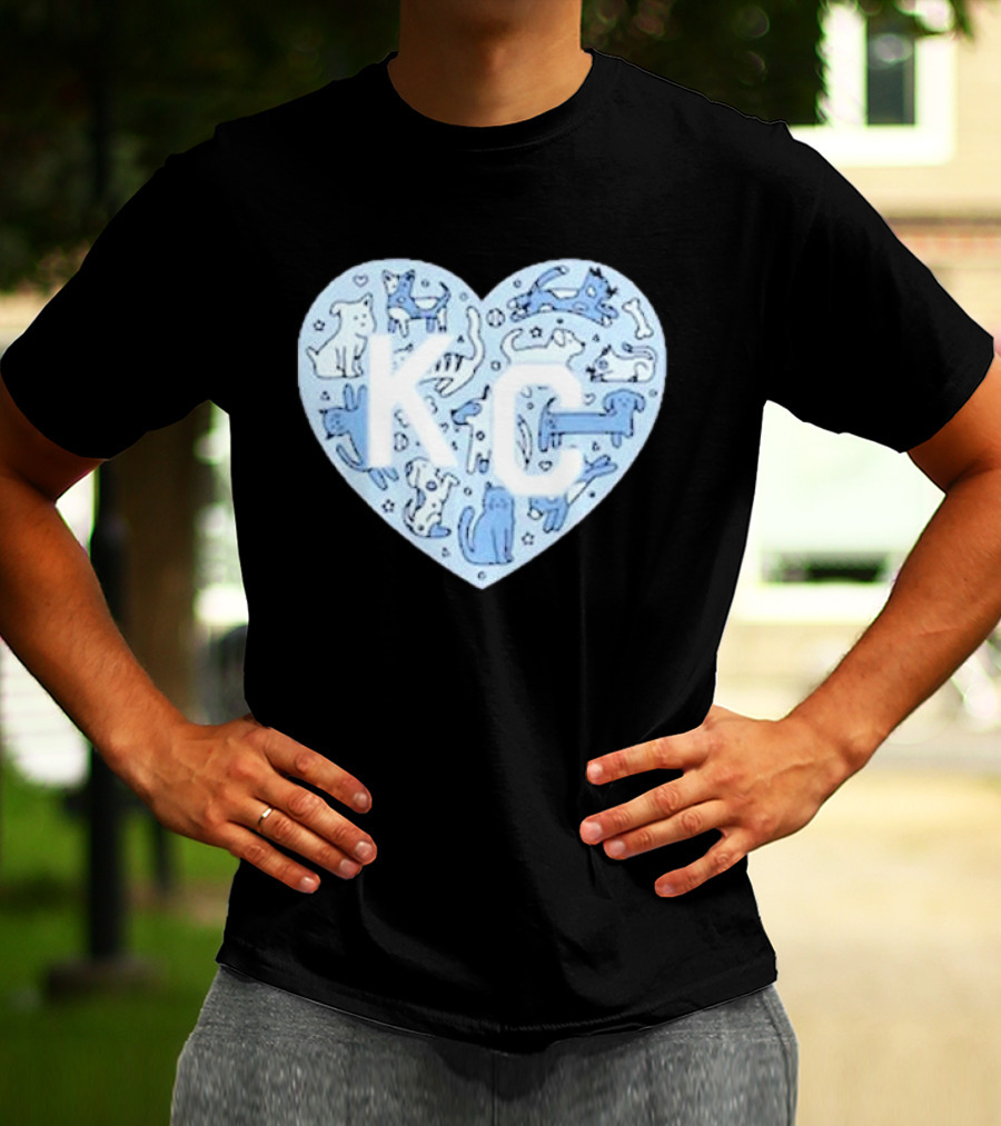 KC Pet Project Heart Cats Dogs Animal T-Shirt