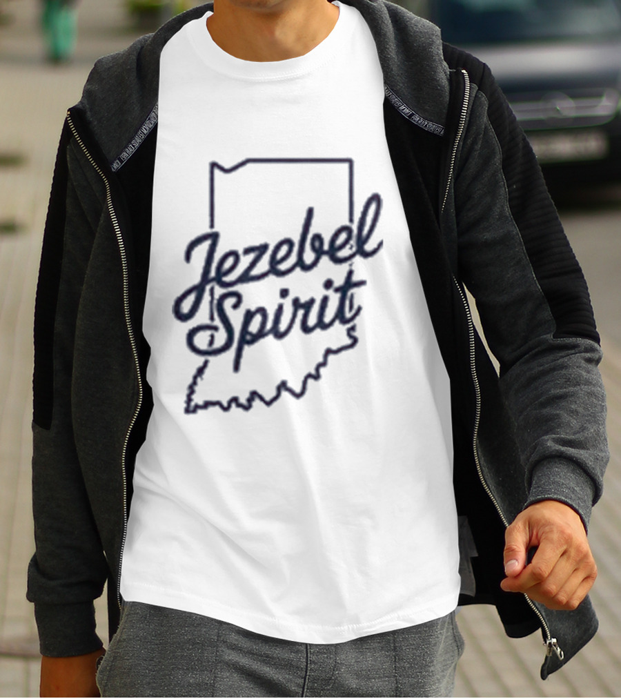 Corinne Straight Jezebel Spirit Indiana Outline T-Shirt