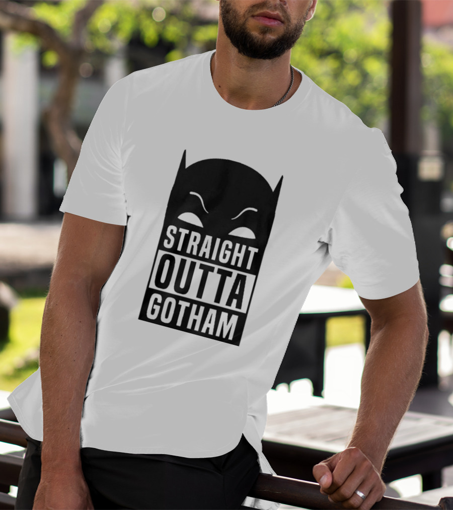 Straight Outta Gotham Batman Silhouette Iconic T-Shirt