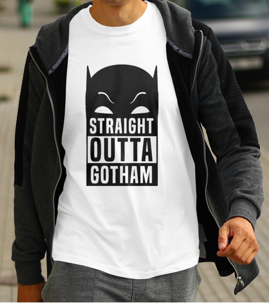 Straight Outta Gotham Batman Silhouette Iconic T-Shirt