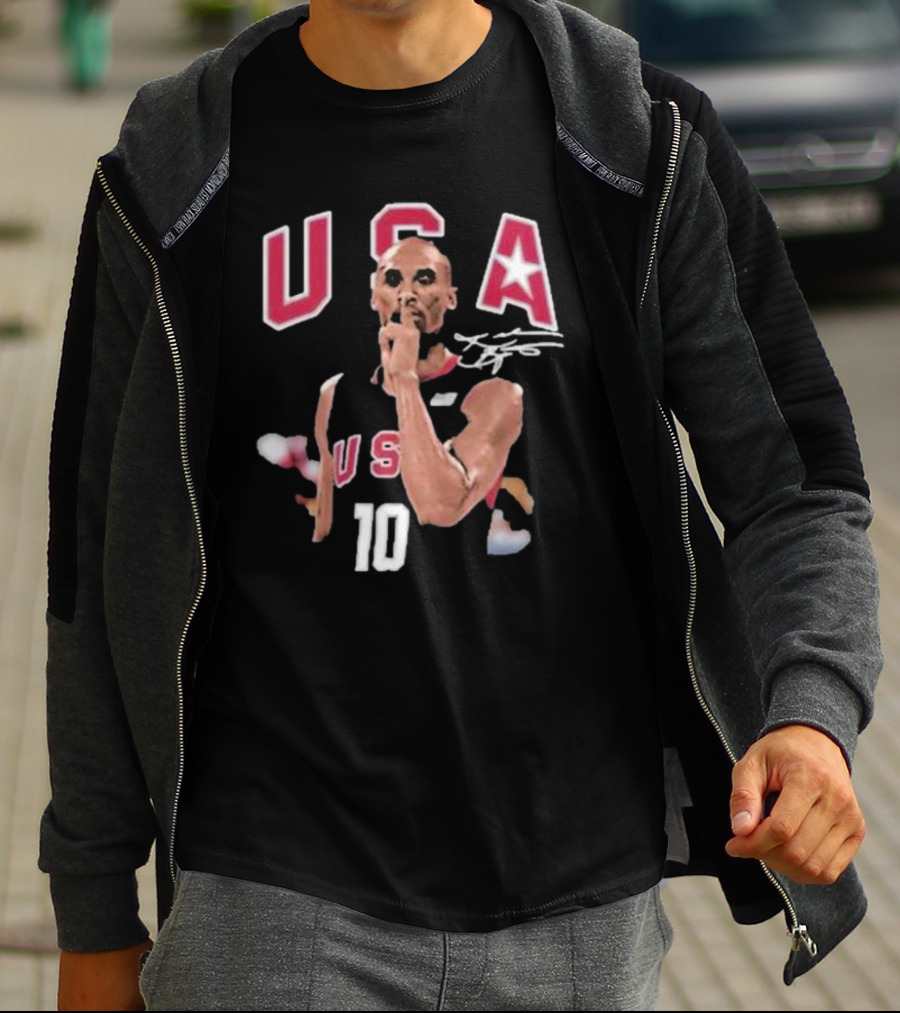 USA Basketball 10 Silence Gesture Athlete Signature T-Shirt