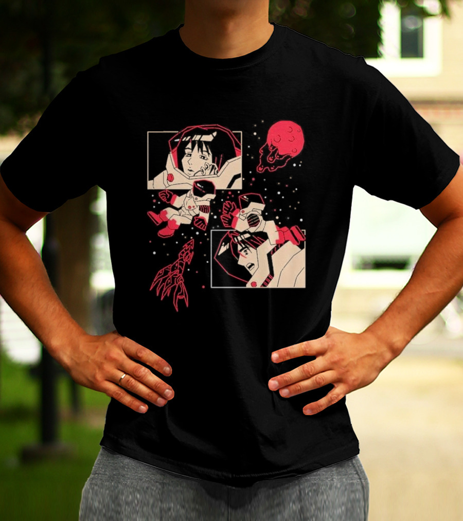 I Will Find You Wherever You Are Japu Space Comic Astronaut Red Planet T-Shirt