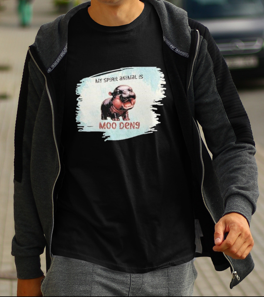 My Spirit Animal Is Moo Deng Hippopotamus T-Shirt