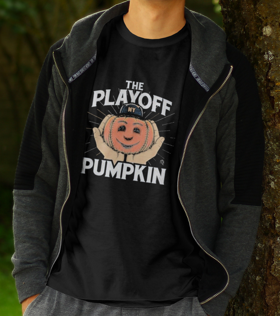 Pete Alonso New York Mets The Playoff Pumpkin NY Cap Baseball T-Shirt