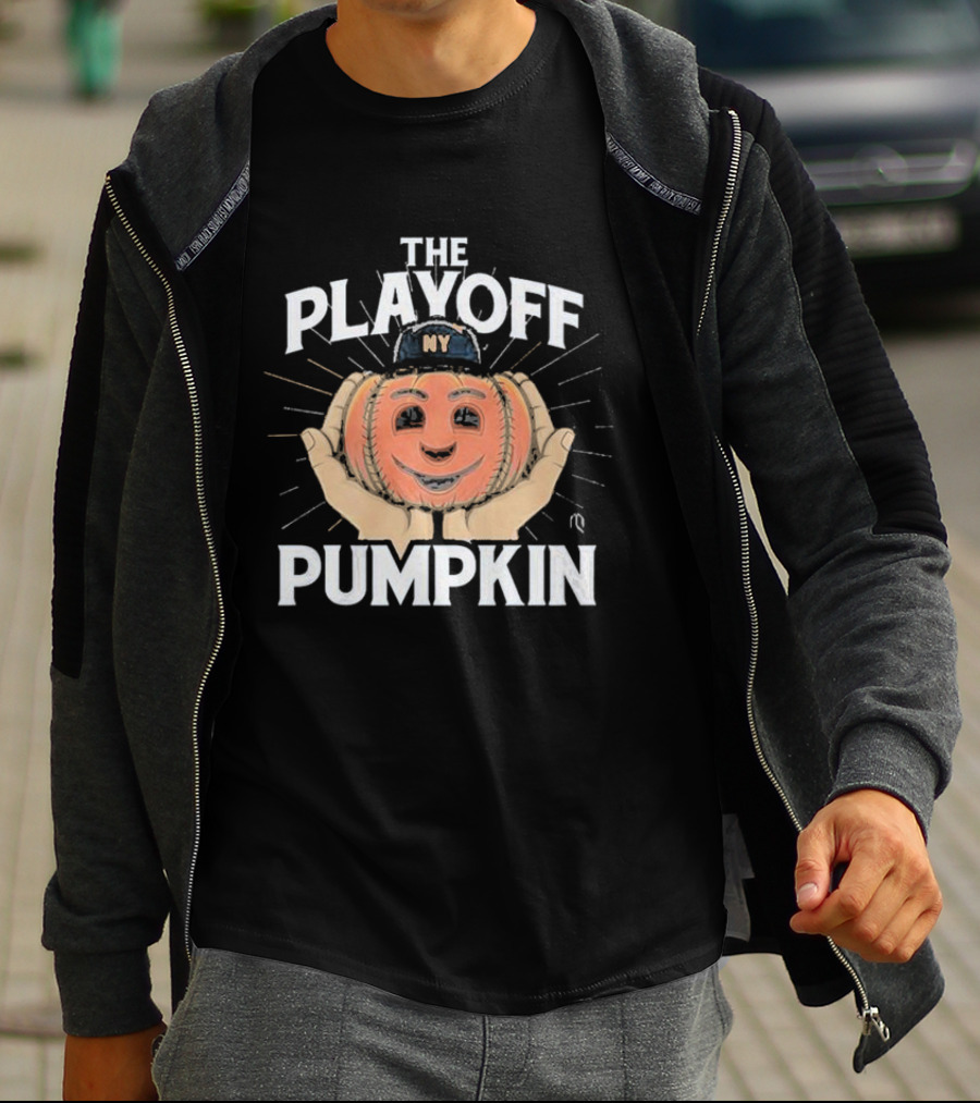 Pete Alonso New York Mets The Playoff Pumpkin NY Cap Baseball T-Shirt