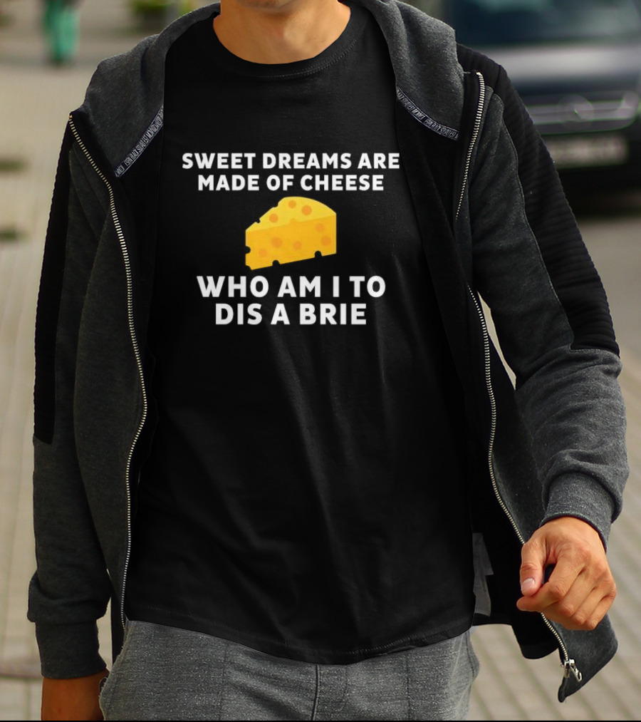 Sweet Dreams Are Made Of Cheese Who Am I To Dis A Brie Slice T-Shirt