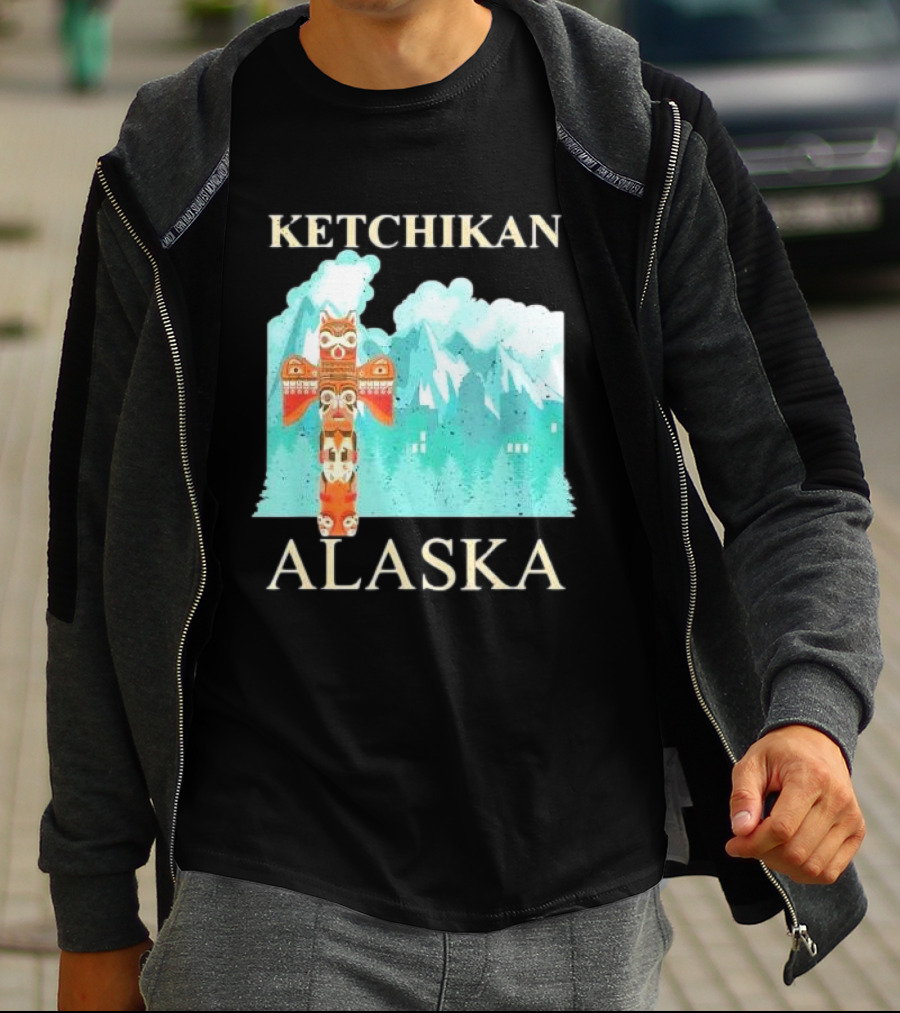 Ketchikan Alaska Native American Indian Totem T-Shirt