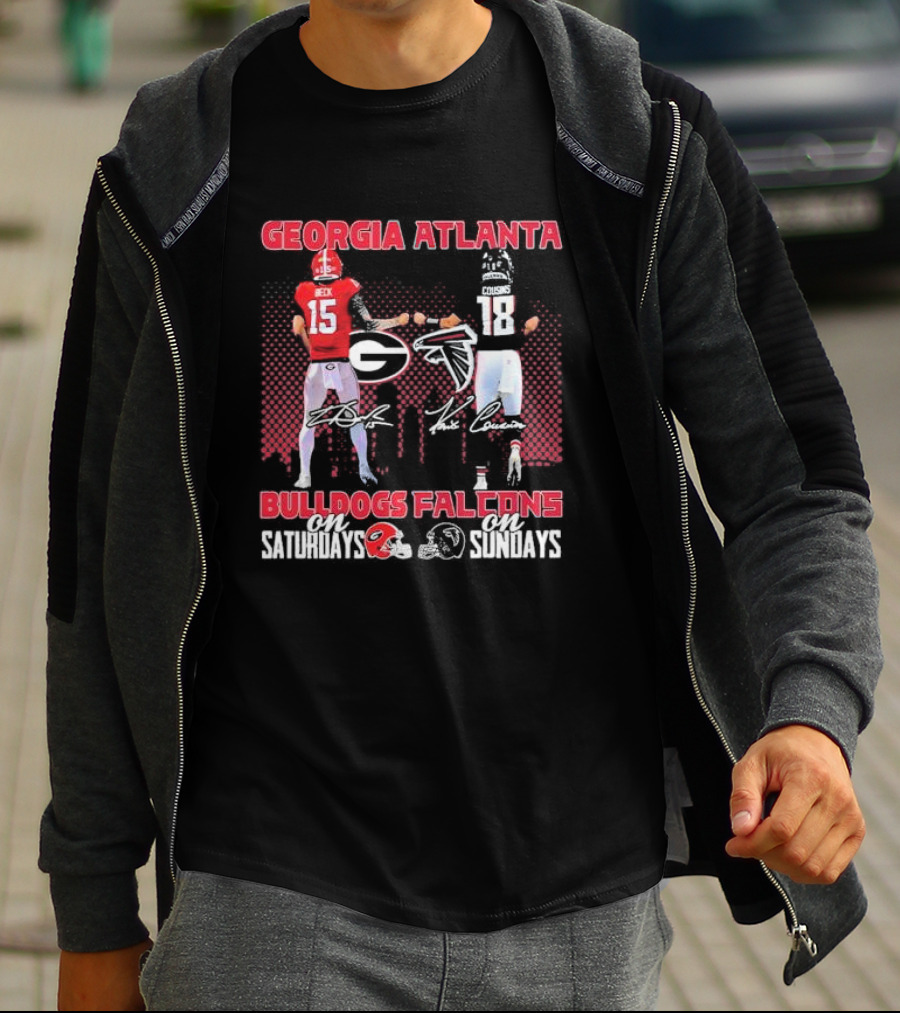 Georgia Atlanta Bulldogs Beck Falcons Cousins Saturdays Sundays T-Shirt