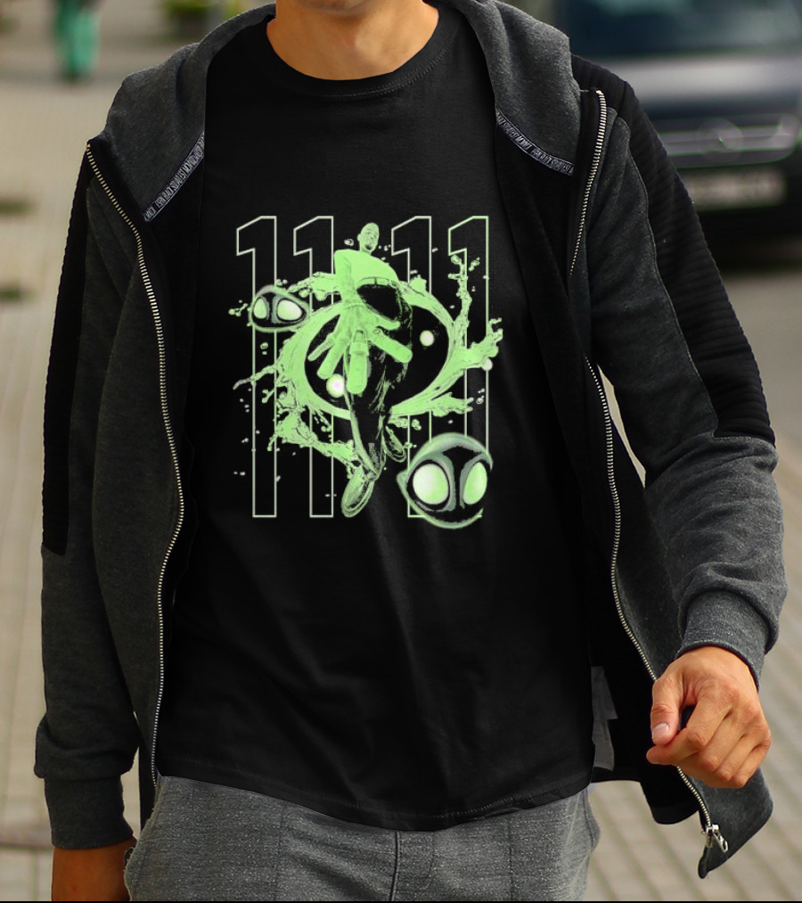 Chris Brown 11 11 Afterlife Neon Abstract Alien Elements T-Shirt