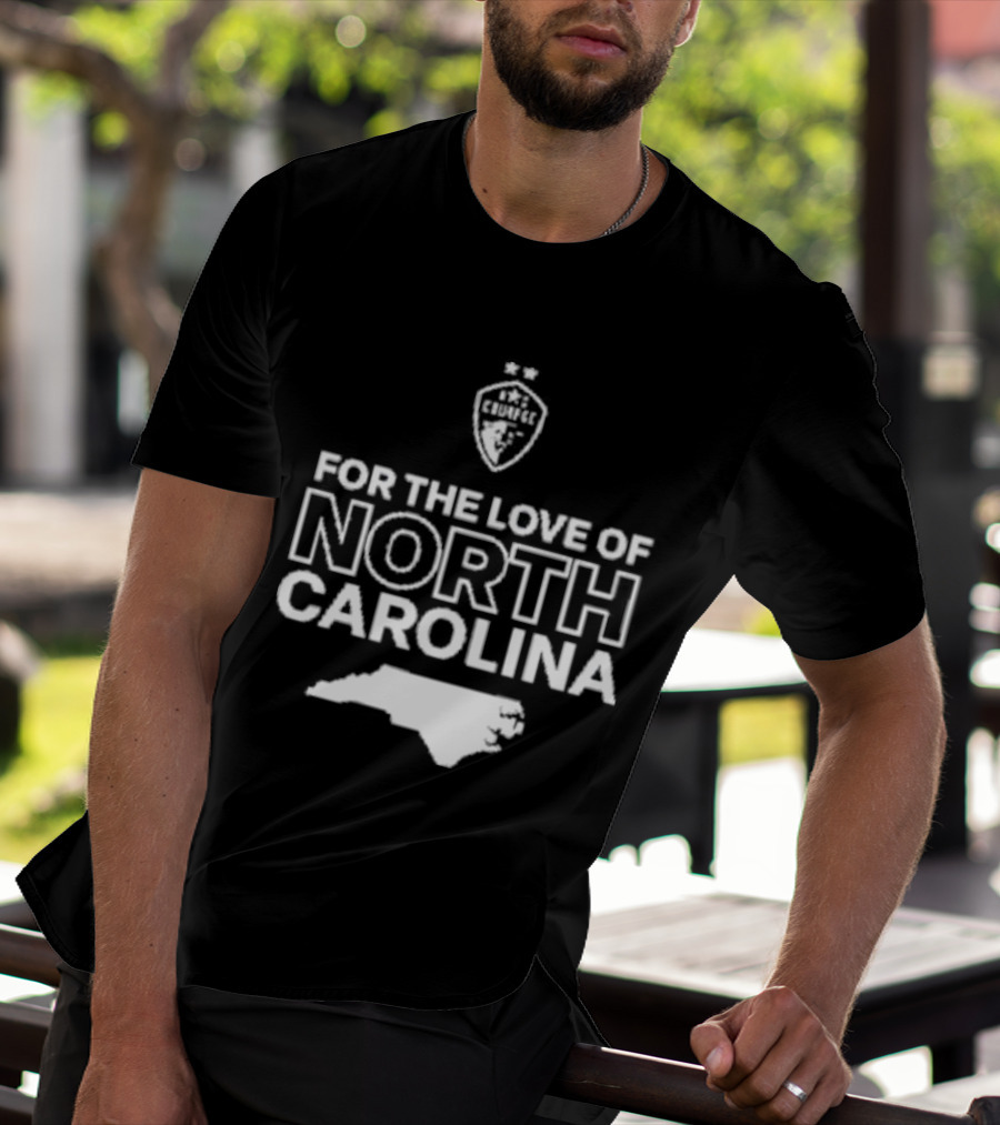 CHARLOTTE FC For The Love Of North Carolina Map T-Shirt