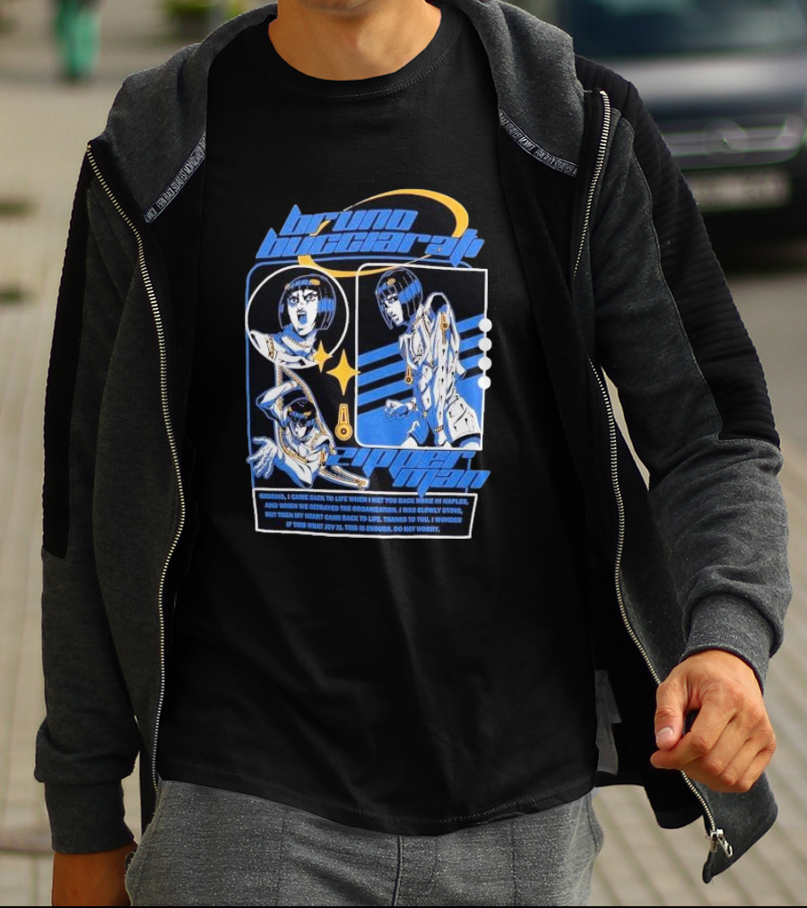 Bruno Bucciarati Golden Wind Jojo's Bizarre Adventure Iconic Poses T-Shirt