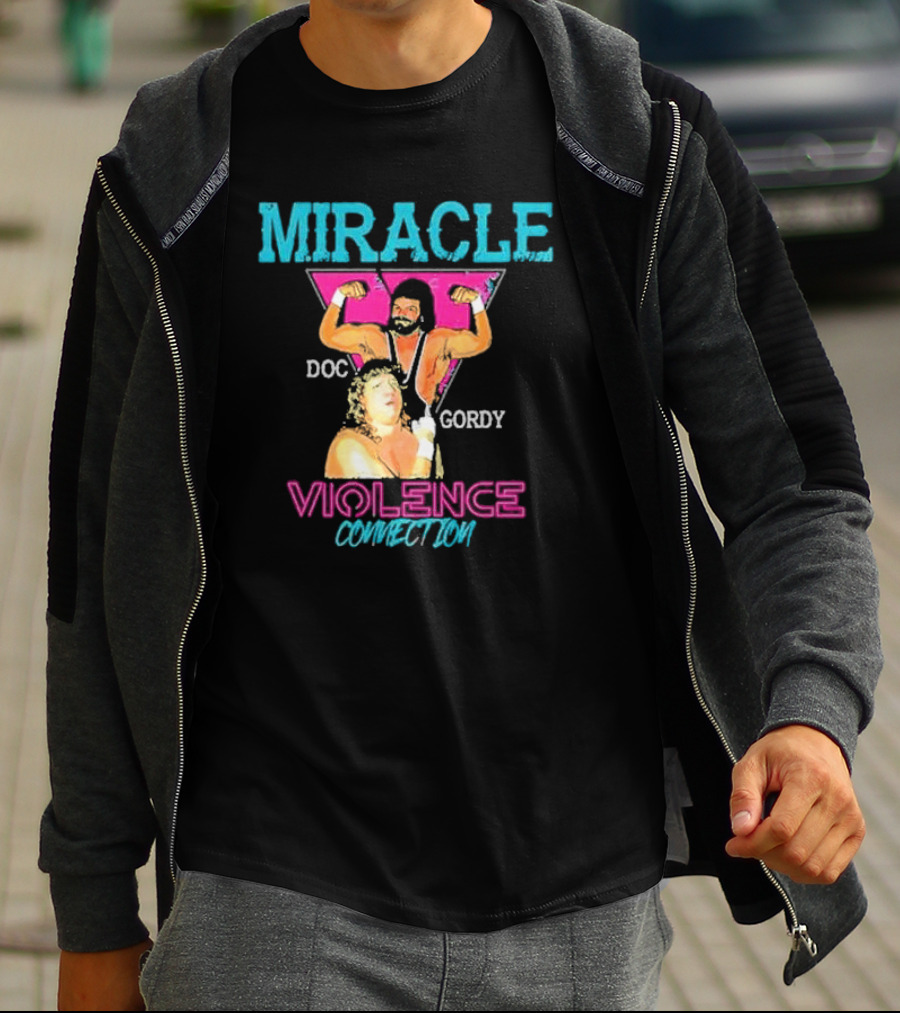 Miracle Violence Connection Doc Gordy Wrestling Icons T-Shirt